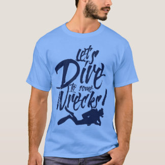 I Love K9 Training Diver Dive Wreck Diving  T-Shirt