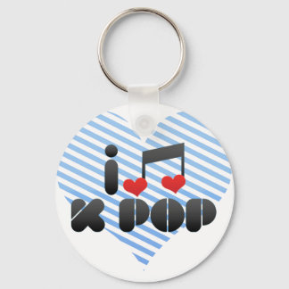 I Love K Pop Key Ring