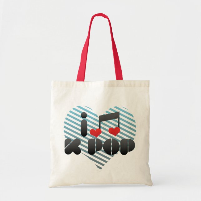 I Love K Pop Tote Bag (Front)