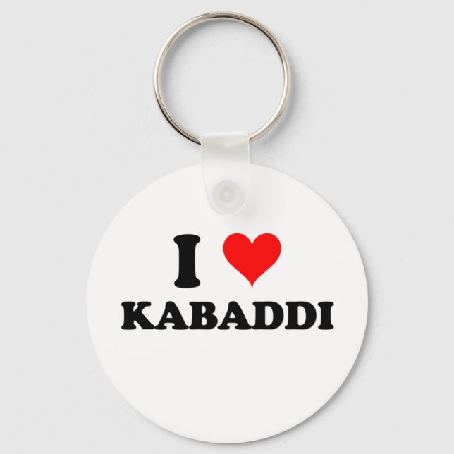 I Love Kabaddi Key Ring (Front)