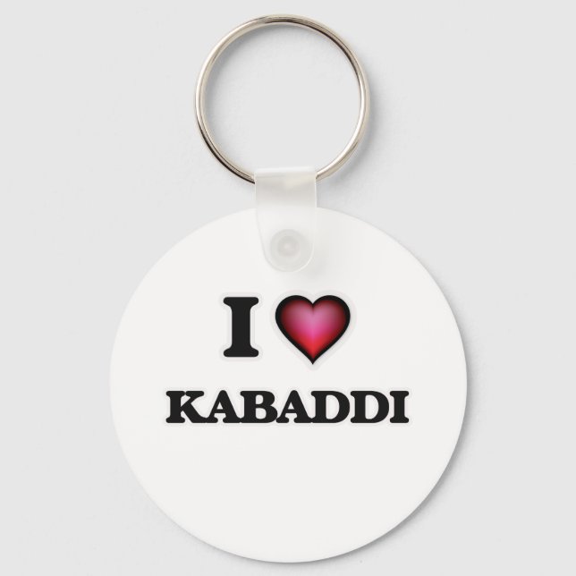 I Love Kabaddi Key Ring (Front)