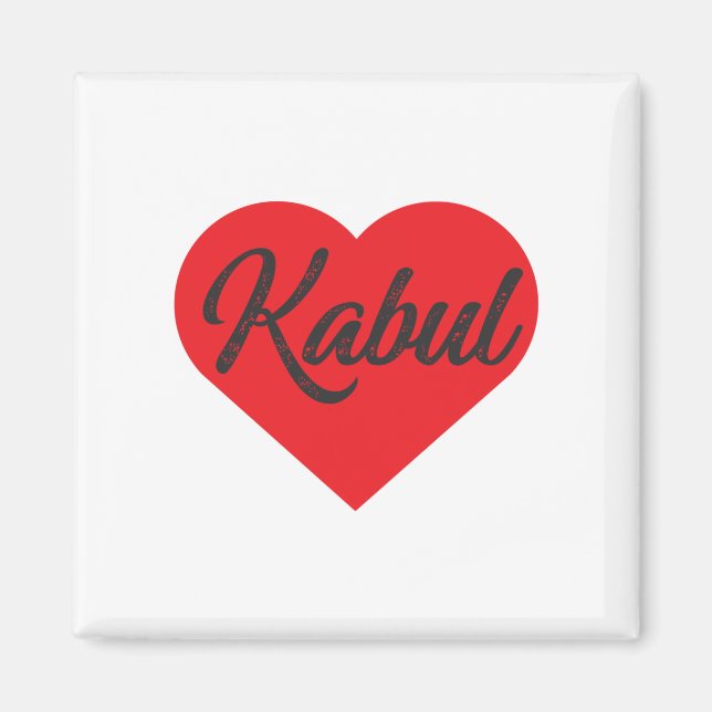 I Love Kabul - Afghanistan Magnet (Front)