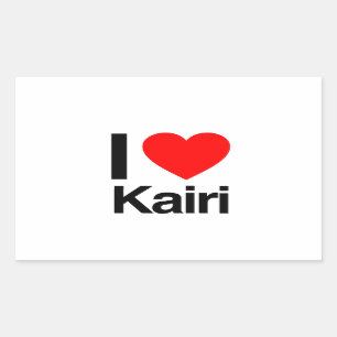i love kairi rectangular sticker