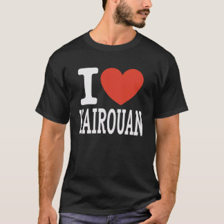 I Love KAIROUAN City Heart Graphic Souvenir Travel T-Shirt
