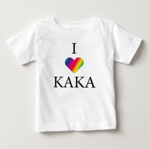 I LOVE KAKA RAINBOW HEART Baby T-Shirt