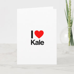 i love kale card