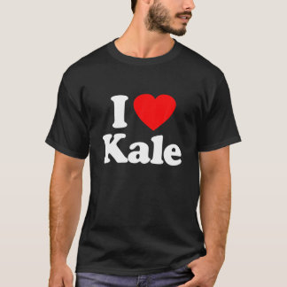 I Love Kale Heart Funny T-Shirt