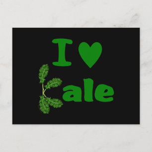 I Love Kale (I Heart Kale) Vegetable/Gardener Postcard