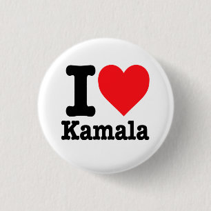 "I love Kamala" 3 Cm Round Badge