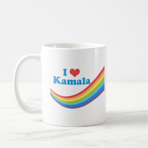 I Love Kamala Cute Election Rainbow Women's Tri-Bl Coffee Mug