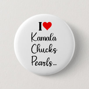I Love Kamala Cute Shoes For President Election 20 6 Cm Round Badge