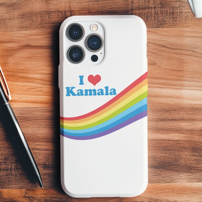 I Love Kamala Harris Cute Rainbow Political Case-Mate iPhone Case (Creator Uploaded)