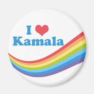 I Love Kamala Rainbow Election Magnet