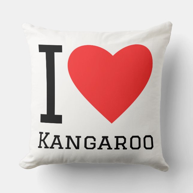 I love kangaroo  cushion (Front)
