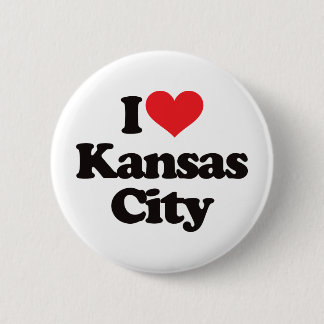 I Love Kansas City 6 Cm Round Badge