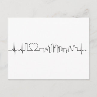 I love Kansas City in an extraordinary ecg style Postcard