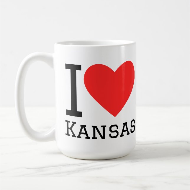 I love kansas coffee mug (Left)