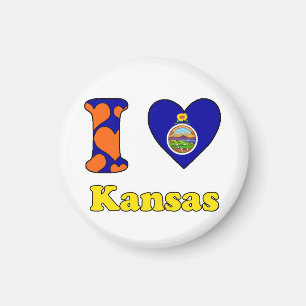 I love Kansas Magnet