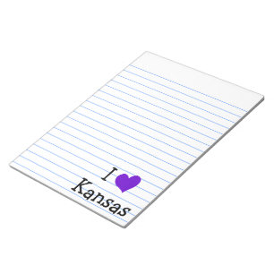I Love Kansas Notepad