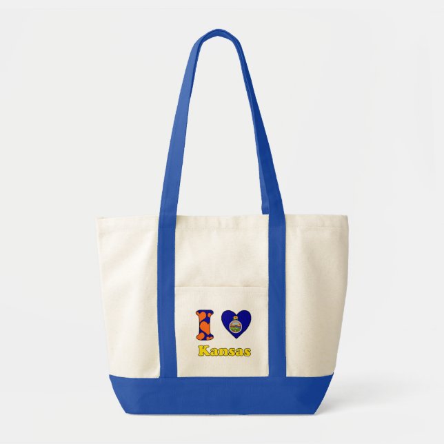 I love Kansas Tote Bag (Front)