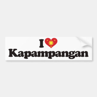 I Love Kapampangan Bumper Sticker