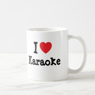 I love Karaoke heart custom personalised Coffee Mug