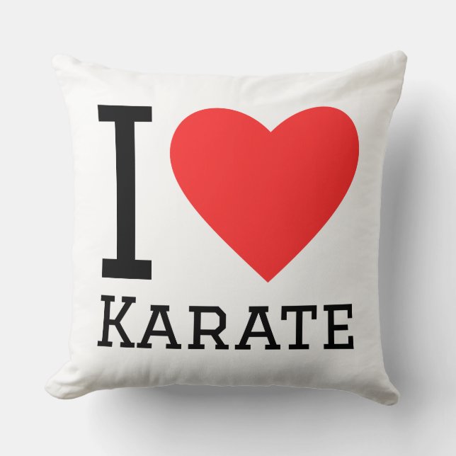 I love karate cushion (Front)