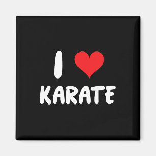 I Love Karate - Heart - Martial Arts Magnet
