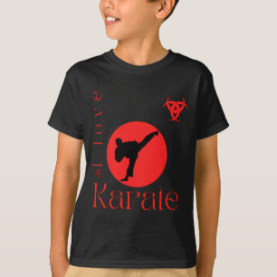 I Love Karate Martial Arts T Shirt