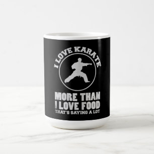 I Love Karate More Than I Love Food Gift Coffee Mug