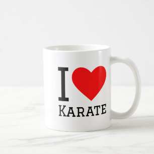 I Love Karate T Shirt Coffee Mug