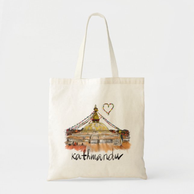 I love Kathmandu Tote Bag (Front)