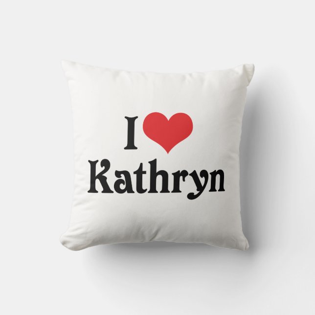 I Love Kathryn Cushion (Front)