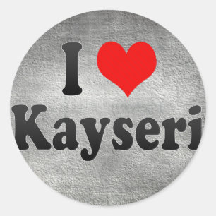 I Love Kayseri, Turkey Classic Round Sticker