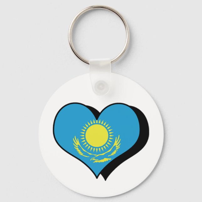 I Love Kazakhstan Keychain (Front)