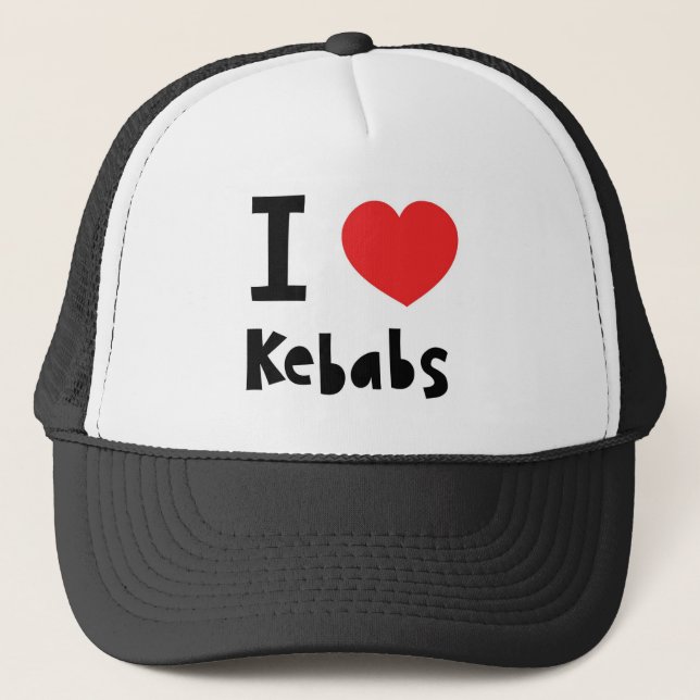 I love Kebabs Trucker Hat (Front)