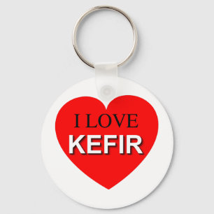 I Love Kefir Key Ring