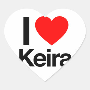 i love keira heart sticker