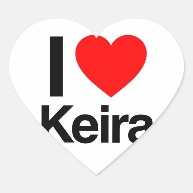 i love keira heart sticker (Front)