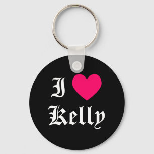 I Love Kelly Key Ring