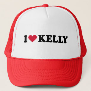 I LOVE KELLY TRUCKER HAT