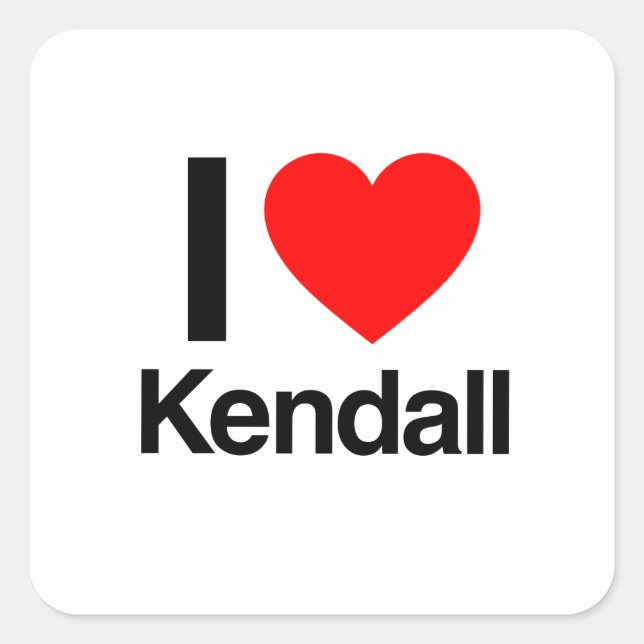i love kendall square sticker (Front)