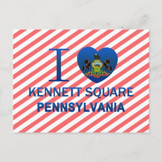 I Love Kennett Square, PA Postcard (Front)
