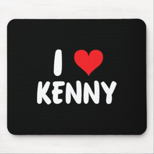 I Love Kenny - Heart - Name Mouse Mat