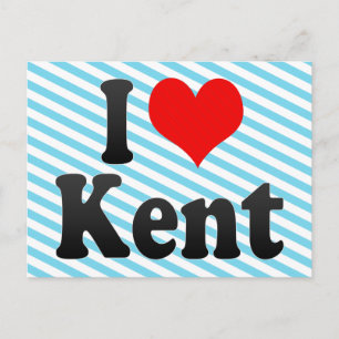I Love Kent, United States Postcard