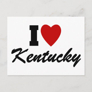 I Love Kentucky Postcard