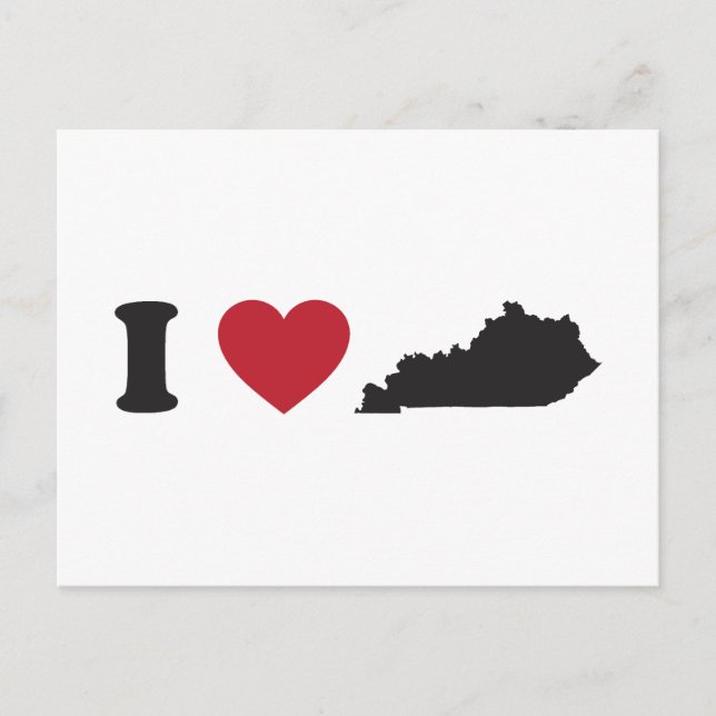 I Love Kentucky Postcard (Front)