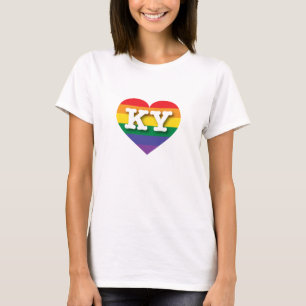 I Love Kentucky Rainbow Heart T-Shirt