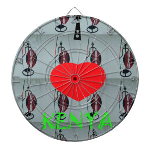 I Love Kenya Art Print Dartboard