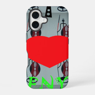 I Love Kenya Art Print iPhone 16 Case